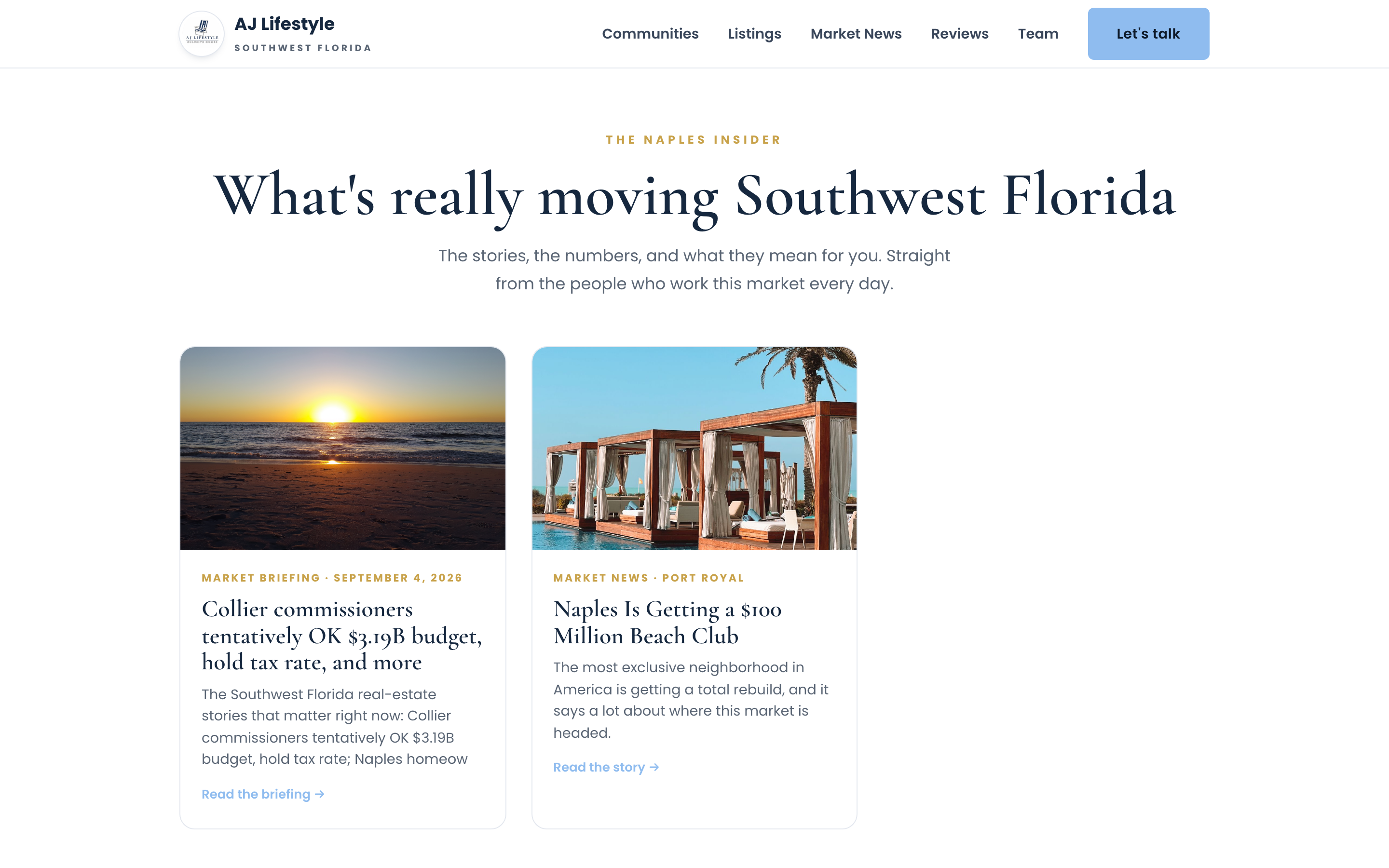 The content engine: guides and daily briefings