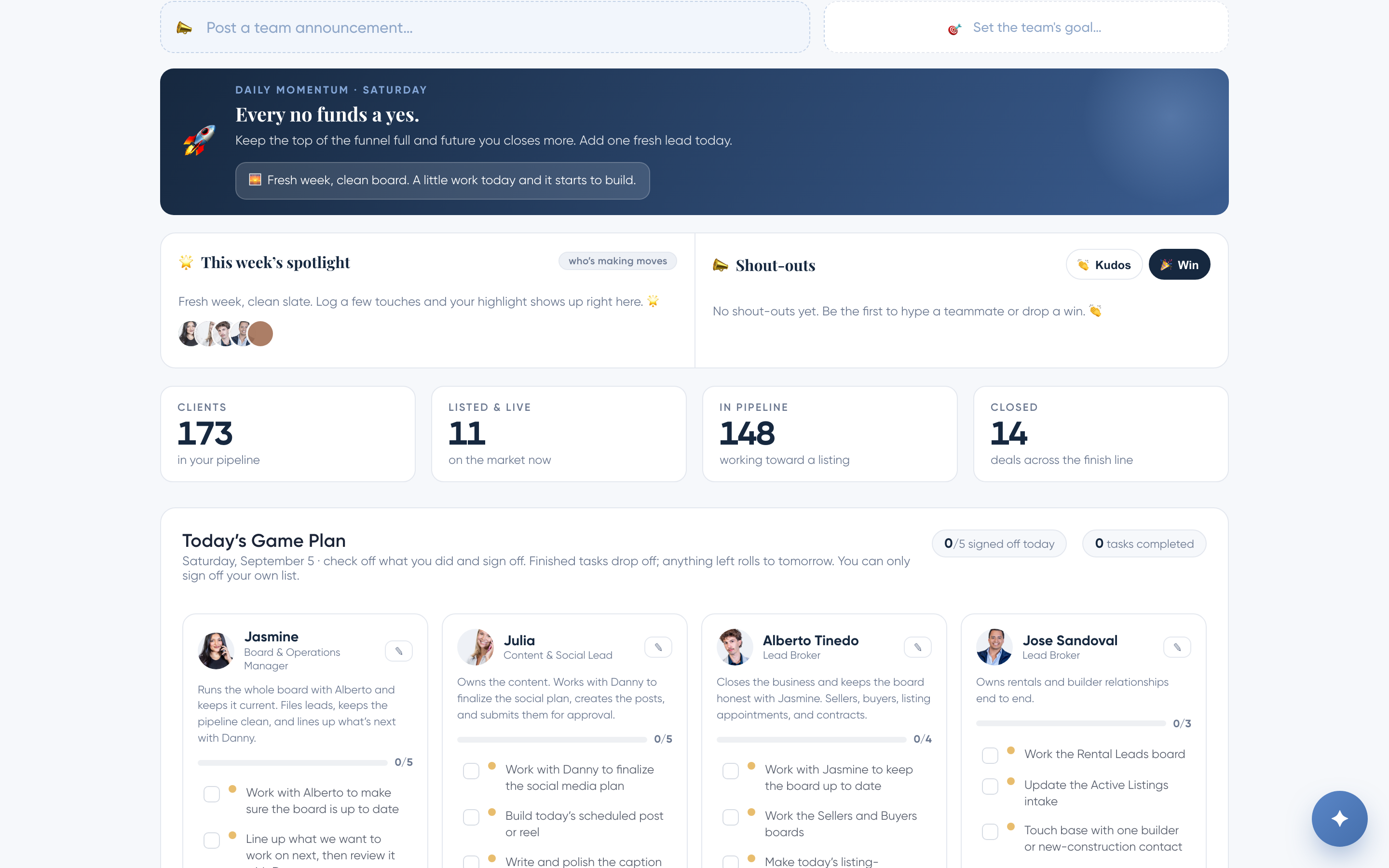 AJ Lifestyle private CRM overview